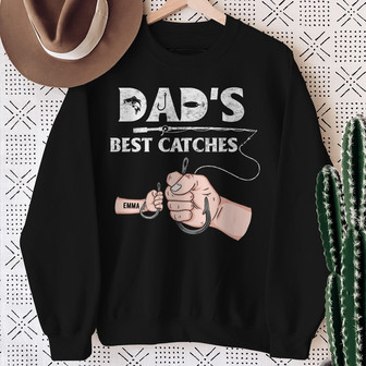 Personalized Dad Grandpa Fishing Sweatshirt - Thegiftio UK