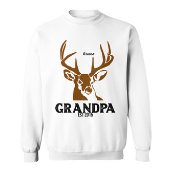 Personalized Dad Grandpa Hunting Deer Sweatshirt - Thegiftio UK