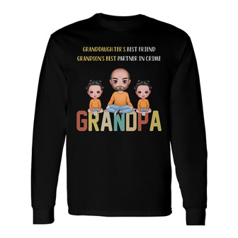 Personalized Dad Grandpa Long Sleeve Shirt - Thegiftio UK