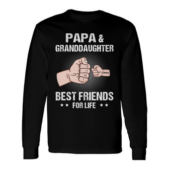 Personalized Dad Grandpa Long Sleeve Shirt - Thegiftio UK