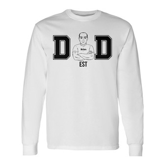 Personalized Dad Grandpa Long Sleeve Shirt - Thegiftio UK