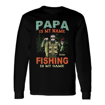Personalized Dad Grandpa Long Sleeve Shirt - Thegiftio UK