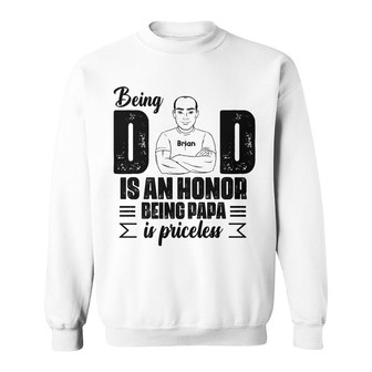 Personalized Dad Grandpa Papa Sweatshirt - Thegiftio UK