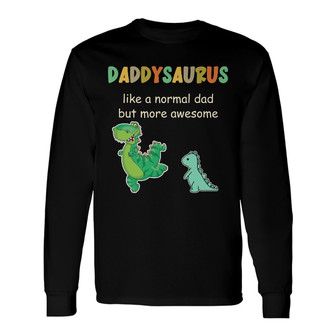 Personalized Dad Grandpa Saurus Long Sleeve Shirt - Thegiftio UK
