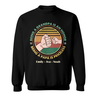 Personalized Dad Grandpa Sweatshirt - Thegiftio UK