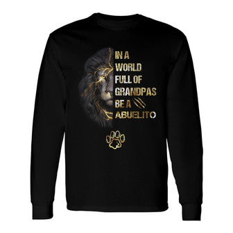 Personalized Dad Lion Long Sleeve Shirt - Thegiftio UK