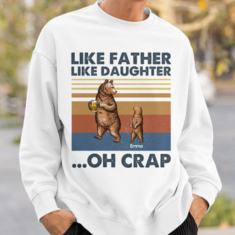 Personalized Dad Papa Bear Sweatshirt - Thegiftio UK