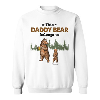 Personalized Dad Papa Bear Sweatshirt - Thegiftio UK