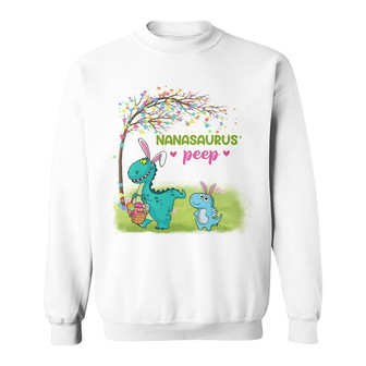 Personalized Dinosaur Mom Grandma Easter Sweatshirt - Thegiftio UK