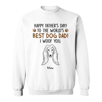 Personalized Dog Dad Father's Day Sweatshirt - Thegiftio UK