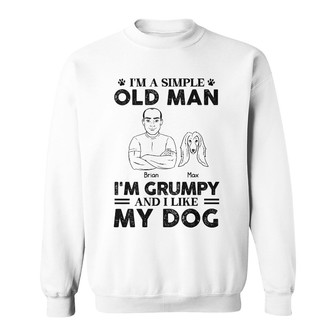 Personalized Dog Dad Grandpa Sweatshirt - Thegiftio UK