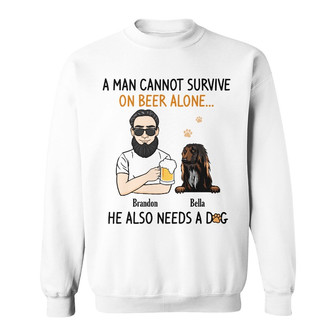 Personalized Dog Dad Sweatshirt - Thegiftio UK