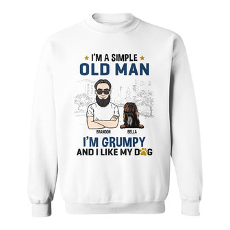 Personalized Dog Dad Sweatshirt - Thegiftio UK