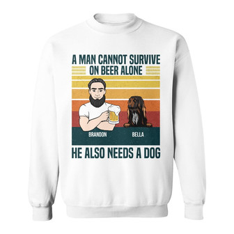 Personalized Dog Dad Sweatshirt - Thegiftio UK