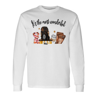 Personalized Dog Fall Halloween Long Sleeve Shirt - Thegiftio UK
