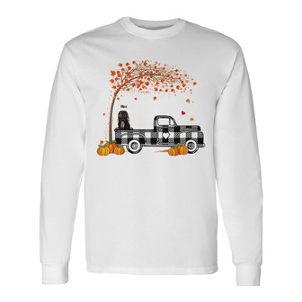Personalized Dog Fall Halloween Long Sleeve Shirt - Thegiftio UK