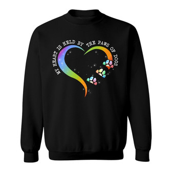 Personalized Dog Heart Held By Sweatshirt - Thegiftio UK