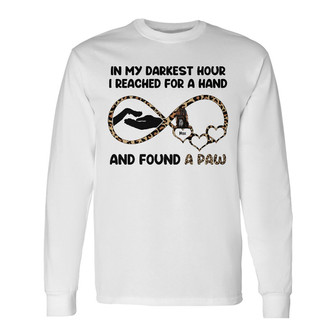 Personalized Dog I Found A Paw Long Sleeve Shirt - Thegiftio UK