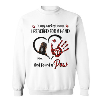 Personalized Dog I Found A Paw Sweatshirt - Thegiftio UK