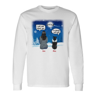 Personalized Dog Memo Christmas Watching Long Sleeve Shirt - Thegiftio UK