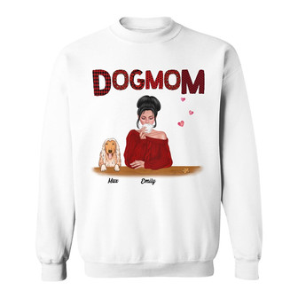 Personalized Dog Mom Christmas Sweatshirt - Thegiftio UK