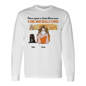 Personalized Dog Mom Fall Halloween Long Sleeve Shirt - Thegiftio UK