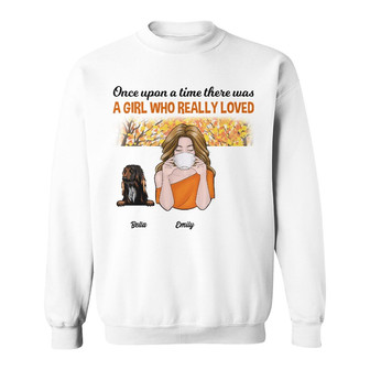 Personalized Dog Mom Fall Halloween Sweatshirt - Thegiftio UK