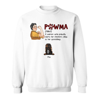 Personalized Dog Mom Grandma Sweatshirt - Thegiftio UK