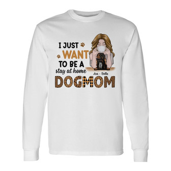 Personalized Dog Mom Long Sleeve Shirt - Thegiftio UK