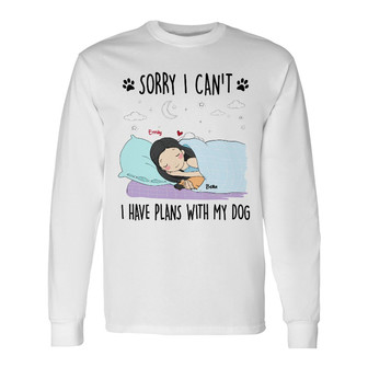 Personalized Dog Mom Long Sleeve Shirt - Thegiftio UK