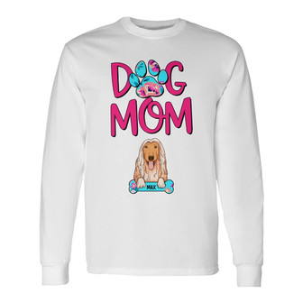Personalized Dog Mom Long Sleeve Shirt - Thegiftio UK