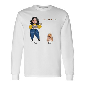 Personalized Dog Mom Long Sleeve Shirt - Thegiftio UK