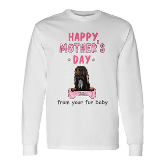 Personalized Dog Mom Mother's Day Long Sleeve Shirt - Thegiftio UK