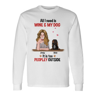 Personalized Dog Mom Need Long Sleeve Shirt - Thegiftio UK