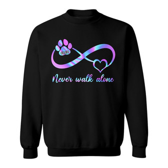 Personalized Dog Never Alone Sweatshirt - Thegiftio UK