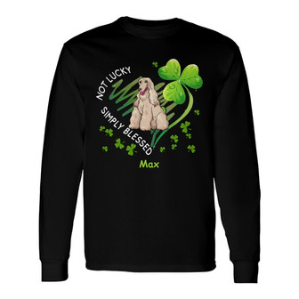 Personalized Dog Patrick's Day Long Sleeve Shirt - Thegiftio UK