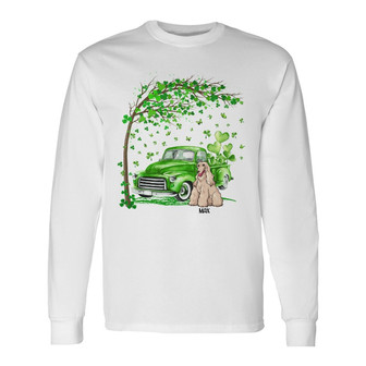 Personalized Dog Patrick's Day Long Sleeve Shirt - Thegiftio UK