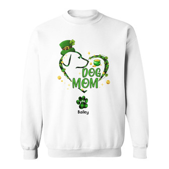 Personalized Dog Patrick's Day Mom Sweatshirt - Thegiftio UK