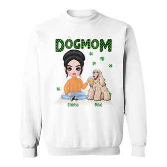 Personalized Dog Patrick's Day Mom Sweatshirt - Thegiftio UK