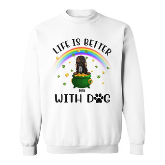 Personalized Dog Patrick's Day Sweatshirt - Thegiftio UK