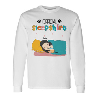 Personalized Dog Sleep Long Sleeve Shirt - Thegiftio UK