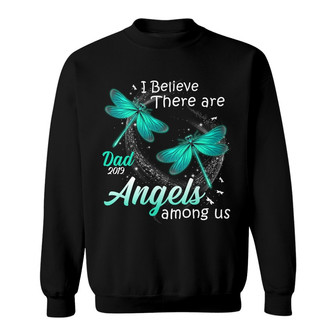 Personalized Dragonfly Mom Dad Memorial Angels Sweatshirt - Thegiftio UK