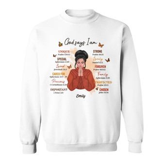 Personalized Fall God Says Sweatshirt - Thegiftio UK