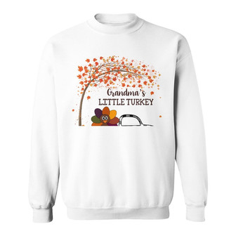 Personalized Fall Grandma Little Turkeys Sweatshirt - Thegiftio UK