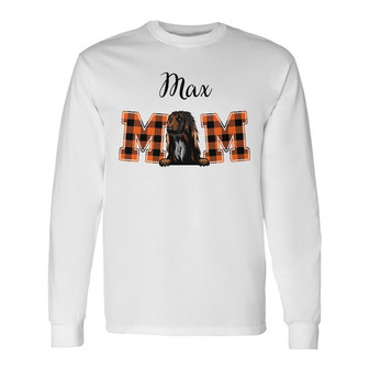 Personalized Fall Halloween Dog Mom Dog Dad Long Sleeve Shirt - Thegiftio UK