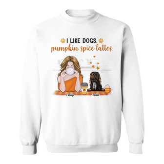 Personalized Fall Halloween Dog Mom Sweatshirt - Thegiftio UK