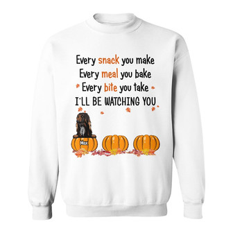 Personalized Fall Halloween Dog Mom Watching Sweatshirt - Thegiftio UK