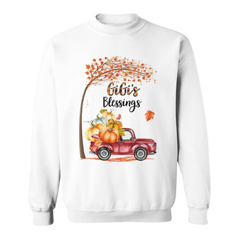 Personalized Fall Halloween Grandma Blessings Sweatshirt - Thegiftio UK