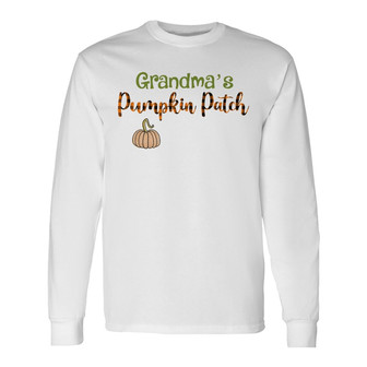 Personalized Fall Halloween Mom Grandma Long Sleeve Shirt - Thegiftio UK