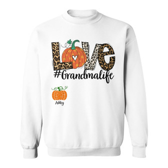 Personalized Fall Halloween Mom Grandma Sweatshirt - Thegiftio UK